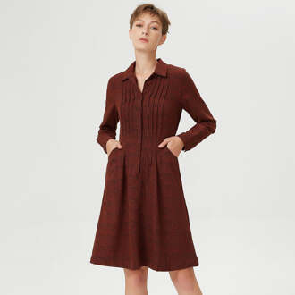 Religieuze vouwjurk 'met een buste en gedrukte Liberty Micro Rood