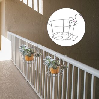 Reling Opknoping Bloempot Rack Metalen Hek Planter Houder Voor Balkon Tuin