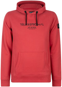 Rellix Jongens hoodie original - Vervaagd rood - Maat 140