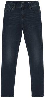 Rellix Jongens jeans broek slim fit - Donker blauw denim - Maat 158