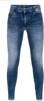 Rellix Jongens jeansbroek Xyan skinny - Used medium denim - Maat 140