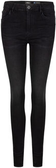 Rellix Meisjes jeans broek Xelly super skinny - Zwart - Maat 140