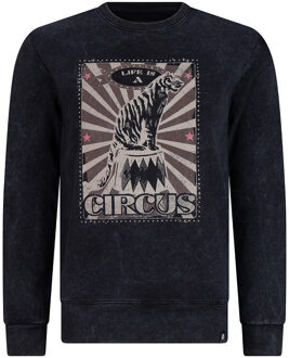 Rellix Meisjes sweater circus - Zwart - Maat 176