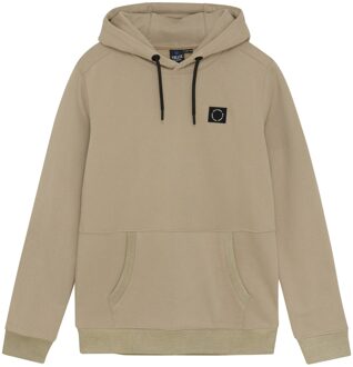 Rellix winter hoodie jongens - bruin - badge - maat 140