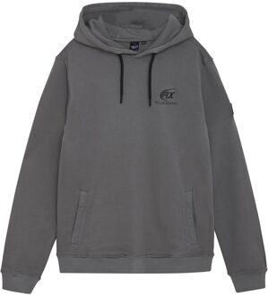 Rellix winter hoodie jongens - grijs - backprint - maat 140