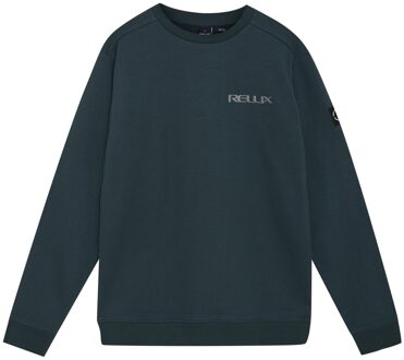 Rellix winter sweater jongens - groen - badge - maat 152