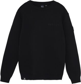 Rellix winter sweater jongens - zwart - gebreid - maat 140