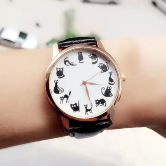 Relogio Feminino 2020 Simple Women Watches Leather Band Analog Quartz Watch Pattern Leather Band Analog Quartz Wristwatch Reloj