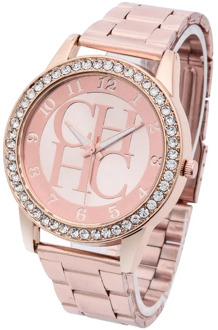 Relogio Feminino New Famous Luxury Brands Women Watch Fashion Kobiet Zegarka Stainless Steel Quartz Ladies Wristwatches Hot Rose