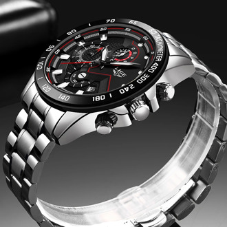 Relogio Masculino 2020 New Watches Men Luxury Brand LIGE Chronograph Men Sports Watches Waterproof Full Steel Quartz Men's Watch