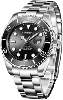 Relogio Masculino BERSIGAR Men's Watch Diving Watch Men's Stainless Steel Waterproof Sports Business Automatic Mechanical Watch