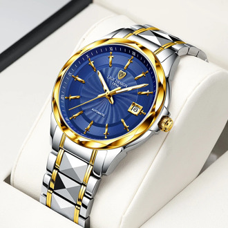 Relogio Masculino LIGE Original Brand Wrist Mens Watches Automatic Self-Wind Tungsten Steel Waterproof Business Mechanical Watch