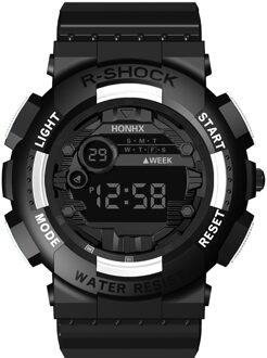 Relogio Mens Horloge Luxe Mode Heren Digitale Led Horloge Datum Sport Mannen Outdoor Elektronische Horloge Relogio Klok Dropshiping wit