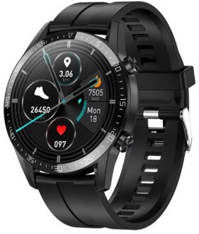 Reloj Inteligente Slimme Horloge Android Mannen Waterdichte IP68 Smartwatch Mannen Smart Horloge Kerst Voor Het Jaar zwart Silicone