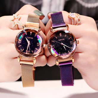 Reloj Mujer Luxury Starry Sky Women Watches Magnetic Mesh Milan Band Watch Women's New trend Wristwatch Zegarek Damski