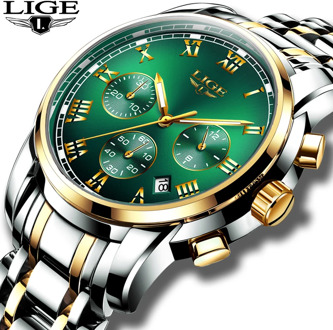Relojes Hombre 2020 LIGE New Watches Men Luxury Brand Chronograph Male Sport Watches Waterproof Stainless Steel Quartz Men Watch