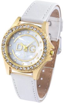relojes mujer 2019 Luxury Brand DqG Women Watches Personality romantic starry Smiley face Wrist Watch Rhinestone Ladies Watch