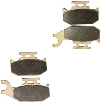 Rem Pil Pads Set Fit Voor Suzuki Atv LT-A450 LT-A 450 XK7 2007 Voor Achter goud Whole reeks