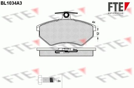 Remblokken set BL1034A3