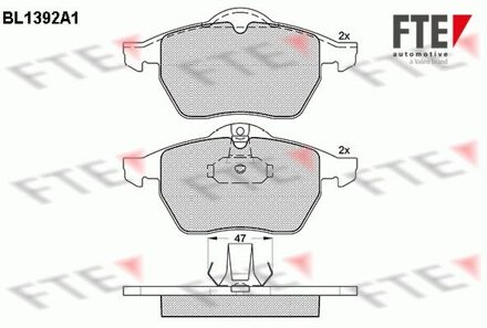 Remblokken set BL1392A1