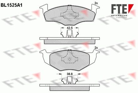 Remblokken set BL1525A1