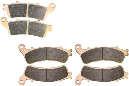 Remblokken Set Fit Voor Honda Street NT700 Nt 700 V6 Deauville Abs 2006 2007 Voor Achter zwart achterkant