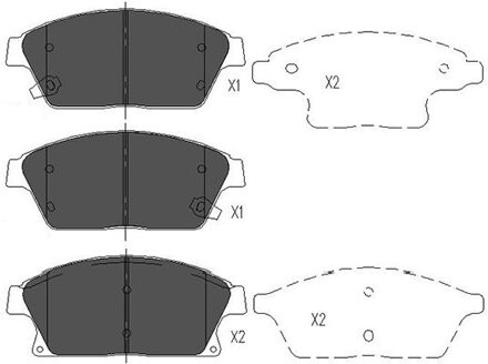 Remblokken set KBP1014