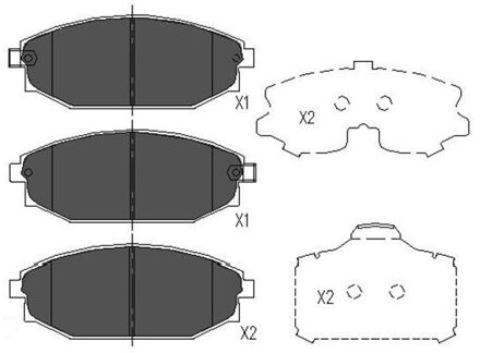 Remblokken set KBP3014