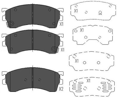 Remblokken set KBP4503