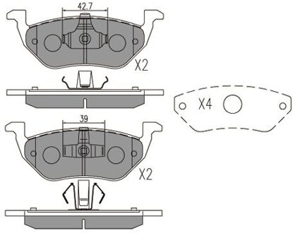 Remblokken set KBP4568