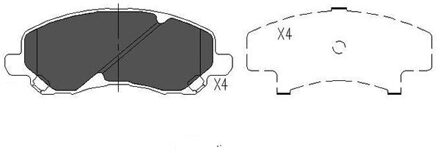 Remblokken set KBP5516