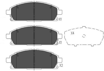 Remblokken set KBP6515
