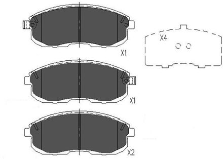Remblokken set KBP6528