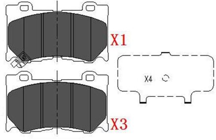 Remblokken set KBP6581