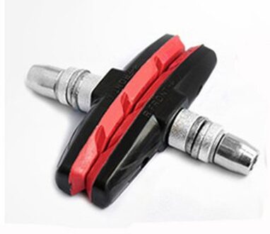 Remblokken Voor Fietsen 2Pc Duurzaam Fiets Bike V Brake Pads Holder Schoenen Blokken Zwart rood