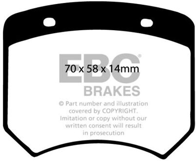 Remblokkenset EBC Ultimax2 DP102 DP102