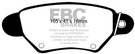 Remblokkenset EBC Ultimax2 DP1186 DP1186