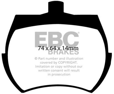 Remblokkenset EBC Ultimax2 DP127 DP127