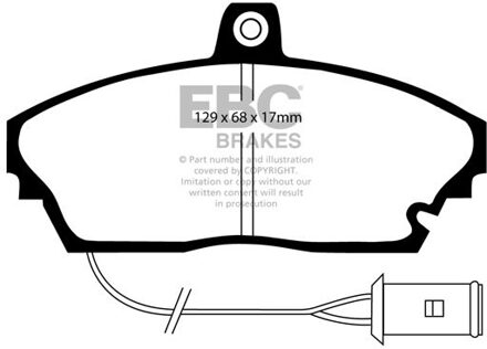 Remblokkenset EBC Ultimax2 DP643 DP643