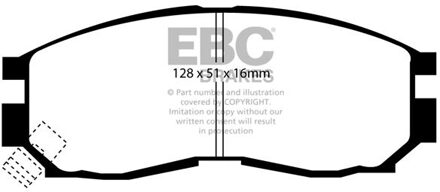 Remblokkenset EBC Ultimax2 DP830 DP830