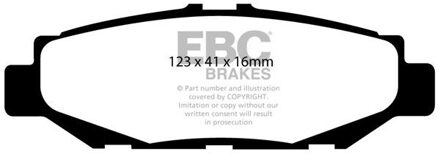 Remblokkenset EBC Ultimax2 DP848 DP848