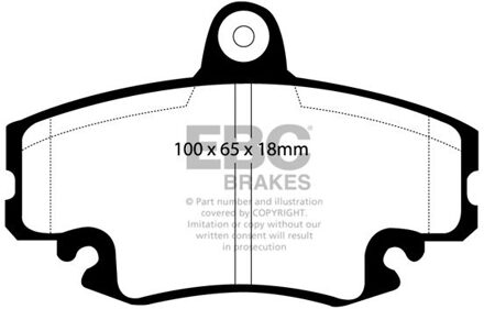 Remblokkenset EBC Ultimax2 DP959 DP959