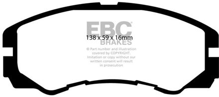 Remblokkenset EBC Ultimax2 DP973 DP973