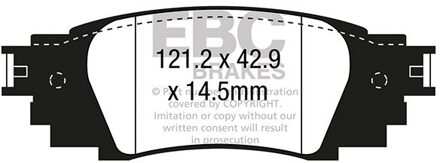 Remblokkenset EBC Ultimax2 DPX3080 DPX3080