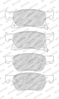 Remblokkenset Opel FDB4933