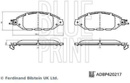 Remblokkenset, schijfrem ADBP420217