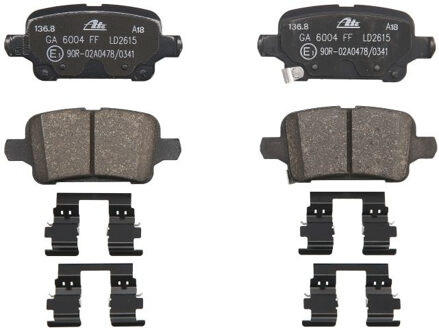 Remblokkenset, schijfrem ATE Ceramic 13047026152