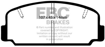 Remblokkenset, schijfrem DP323