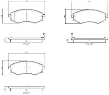Remblokkenset, schijfrem PRIME LINE P30097
