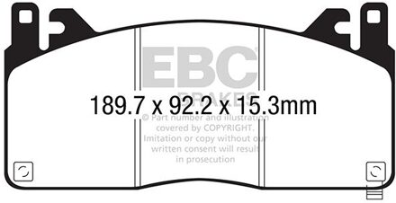 Remblokkenset Yellowstuff DP43055R